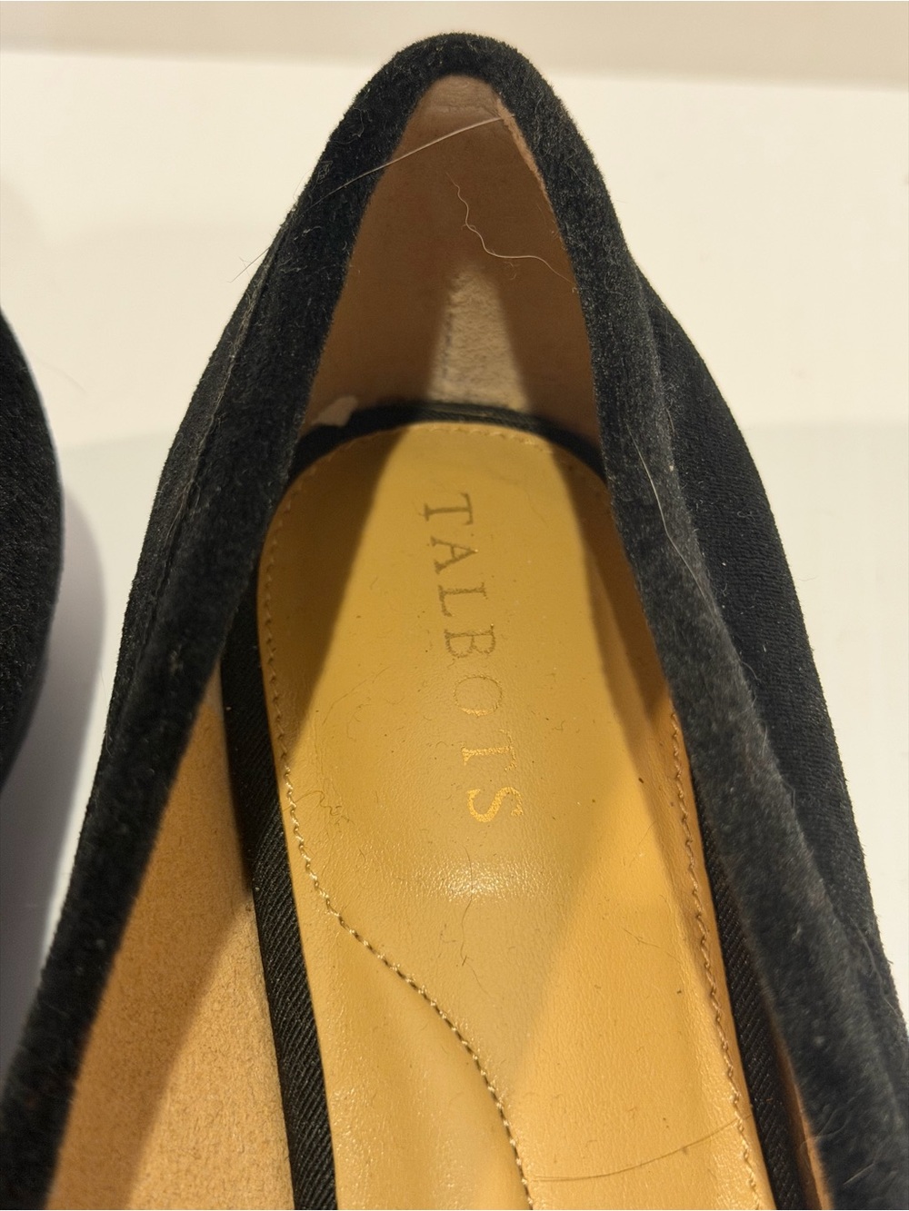 Talbots Black Velvet "Ryan Pave Bit" Loafers Size 9 M Black Gem Buckles! - Picture 4 of 12